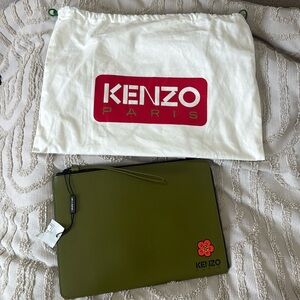 Kenzo Paris leather clutch